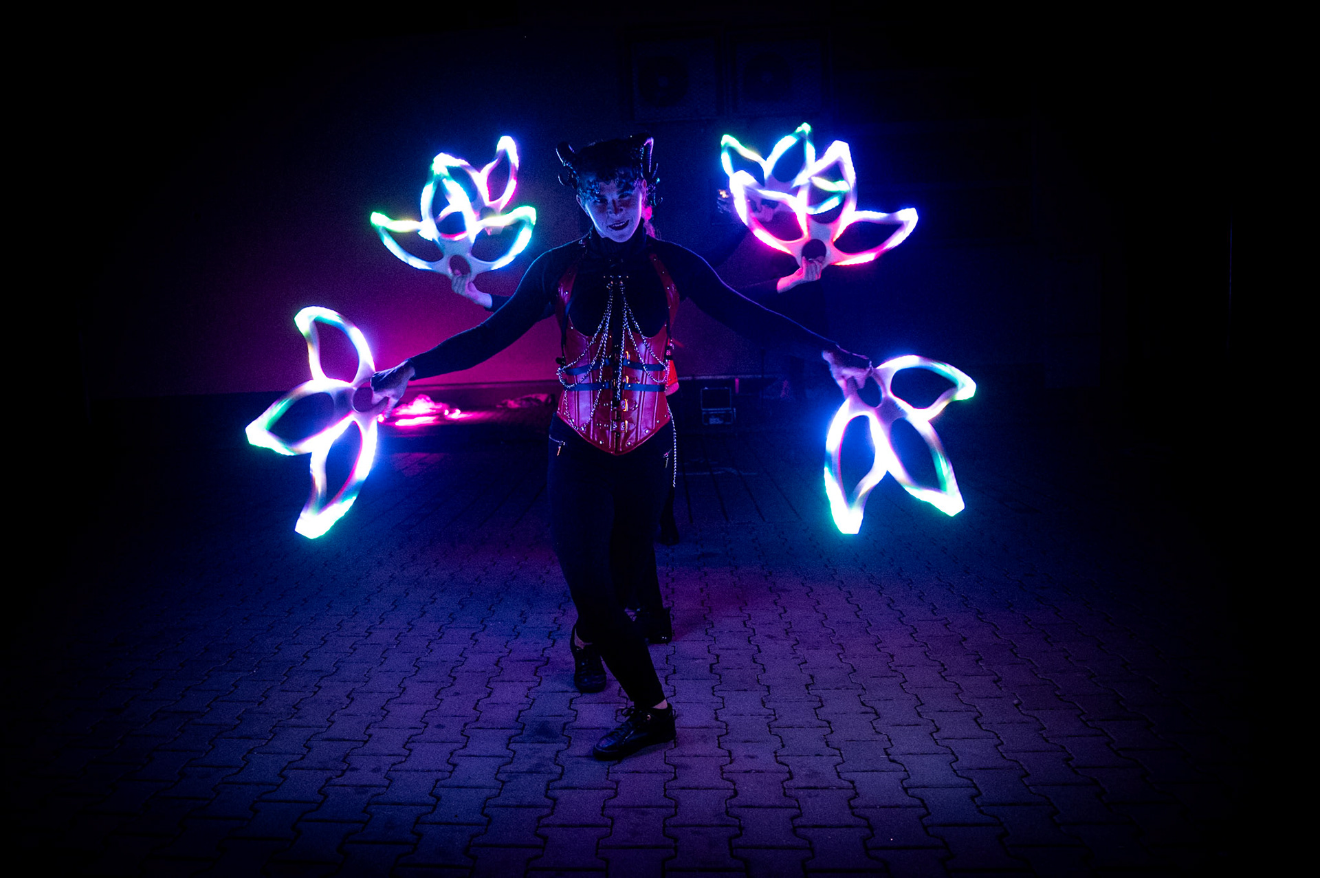 LED světelná show světelná show - Rinas Company - kabaret